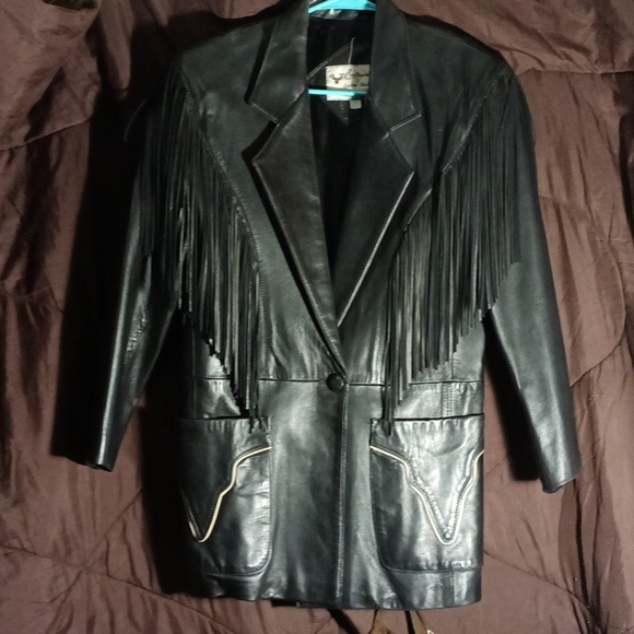 Continental Leather Fashions Black Leather Jacket - Picture 1 of 3